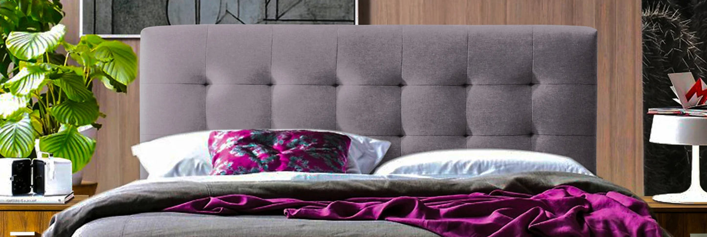 Novara Light Grey Fabric Bed