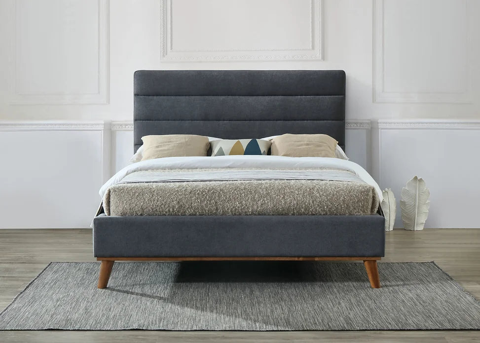 Mayfair Dark Grey Fabric Bed