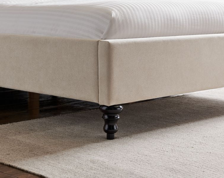 Rosa Natural Fabric Bed