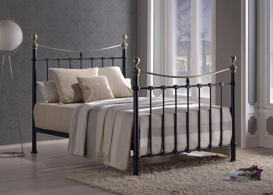 Elizabeth Black Metal Bed